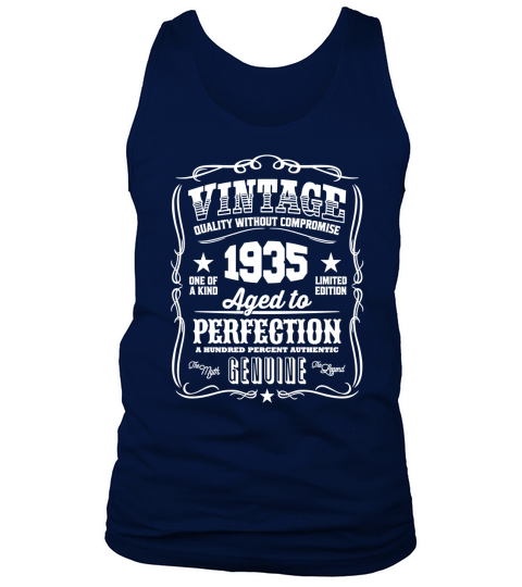 Vintage 1935 Aged to Perfection Tank Top Unisex