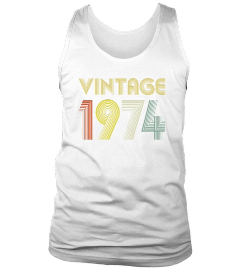 Vintage 1974 46th Happy Birthday Tank Top Unisex