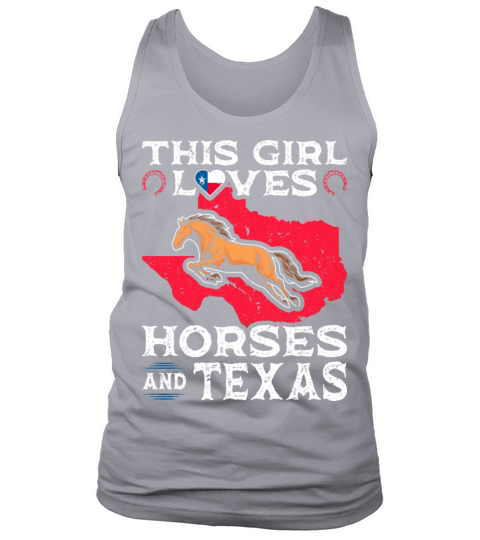 Vintage Horseback Riding Horse Girl Texas Tank Top Unisex
