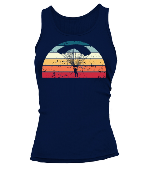 Retro Parachuting Sunset Vintage Parachutist Tank top Woman