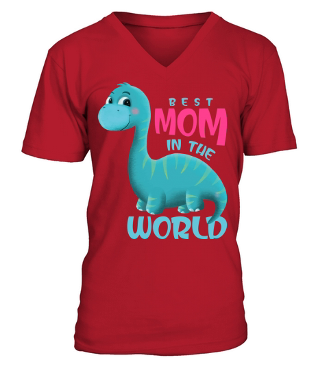 Best mom in the world(3) V-Neck T-shirt
