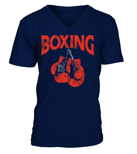 Boxing Gloves Vintage Boxing V-Neck T-shirt
