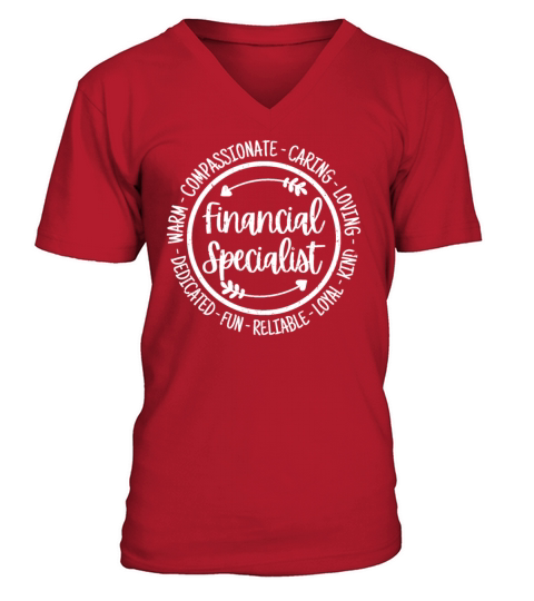 Financial Specialist Investor Accounting Expert V-Neck T-shirt