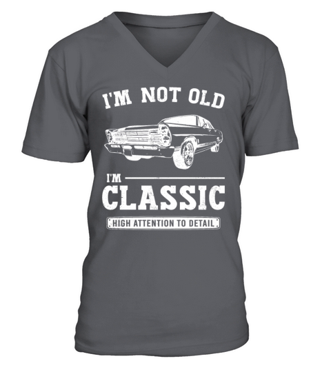 Im Not Old Im Classic Funny Birthday Vintage Car V-Neck T-shirt