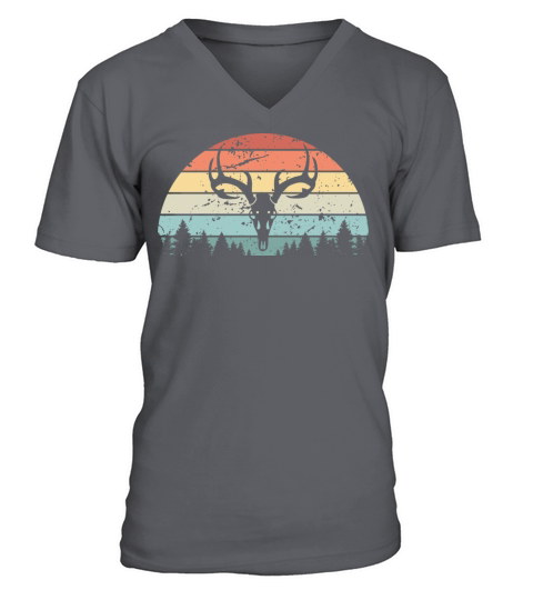 Retro Hunting Sunset Vintage Hunter Sunrise V-Neck T-shirt