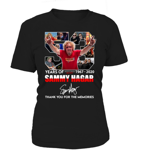 53 Years Of Sammy Hagar 1967 2020 signature shirt Women's T-Shirt
