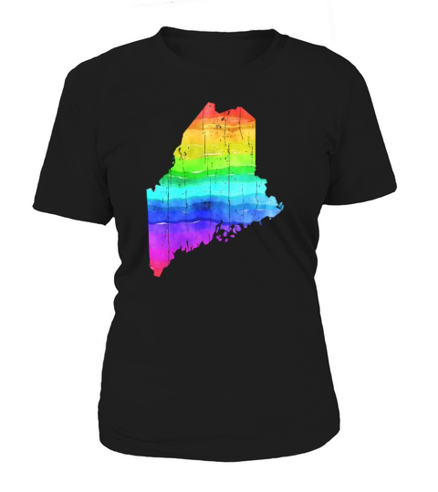 America State Of Maine Gay Pride LGBT Pride Women's T-Shirt