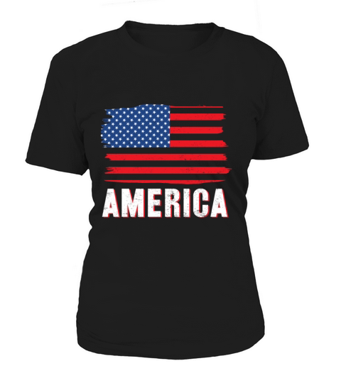 America Vintage Flag Independence day Women's T-Shirt