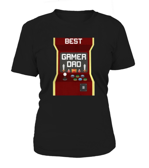 Gamer dad father nerd video games geek gift Women's T-Shirt