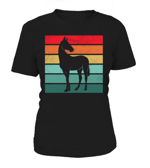 Girls Horse Riding Shirt Vintage Retro Women's T-Shirt