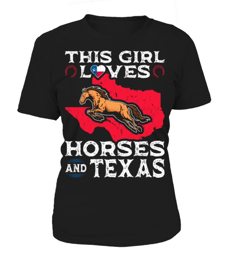 Vintage Horseback Riding Horse Girl Texas Women's T-Shirt