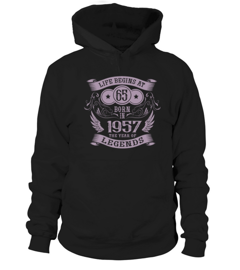65th Birthday Gifts Vintage 1957 Vintage Hoodie Unisex