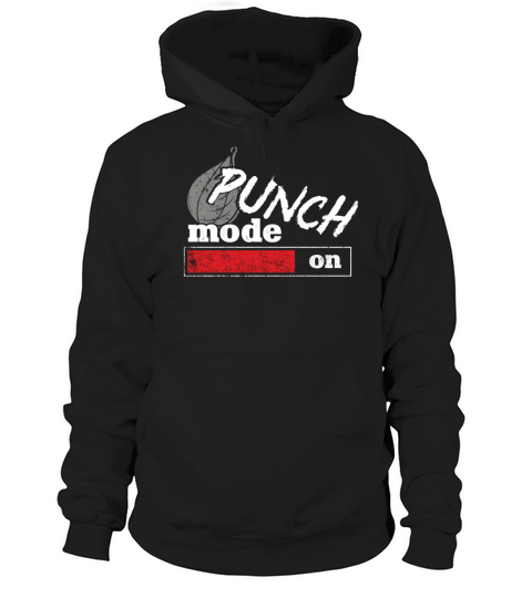 Boxing Vintage Punch Mode On Hoodie Unisex