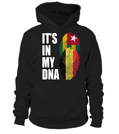 Togolese And Belgian Mix Heritage DNA Flag Hoodie Unisex