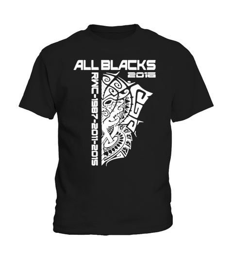 All Blacks Nz Rugby World Championship 2016 T-Shirt Kids T-Shirt