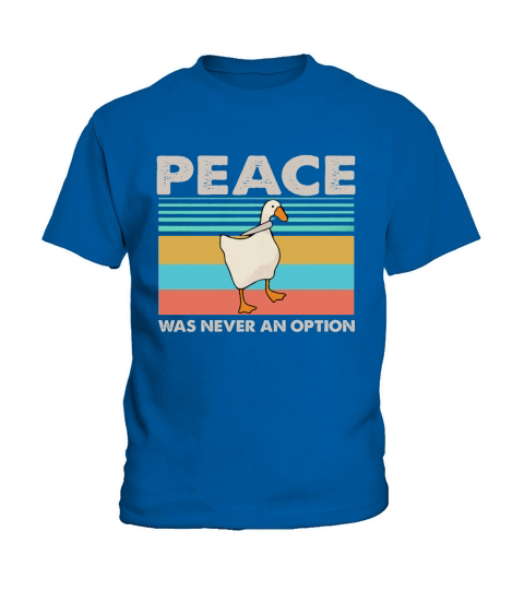Duck Peace Was Never An Option Vintage Shirt Kids T-Shirt