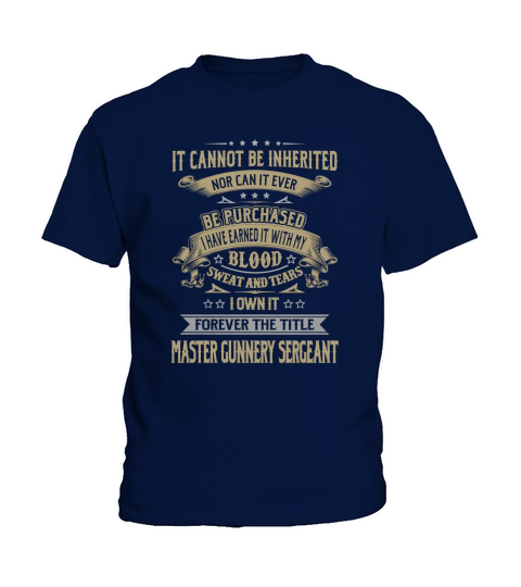 Master Gunnery Sergeant Forever Job Title Shirts Kids T-Shirt