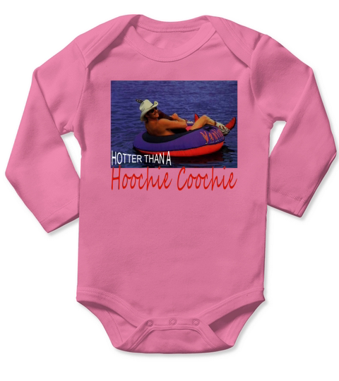 Alan Jackson Hotter than a hoochie coochie Long Sleeve Baby One-Piece