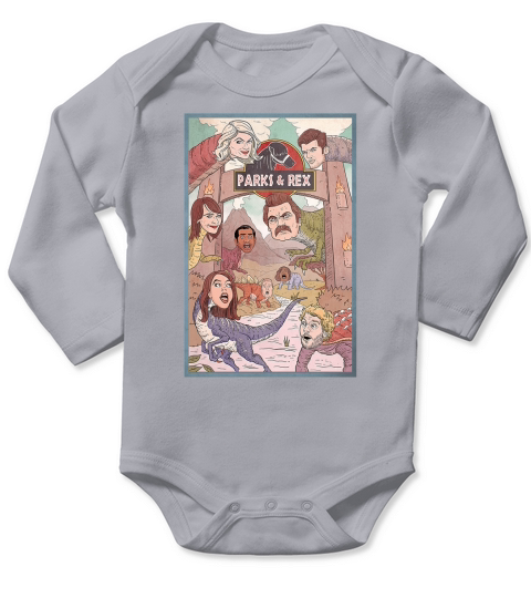 Parks and Rex Scary Long Sleeve Baby One-Piece