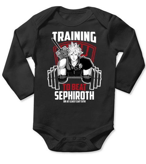 Training To Beat Sephiroth Long Sleeve Baby One-Piece