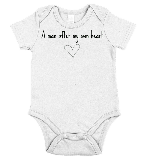 after my own heart Short Sleeve Baby One-Piece