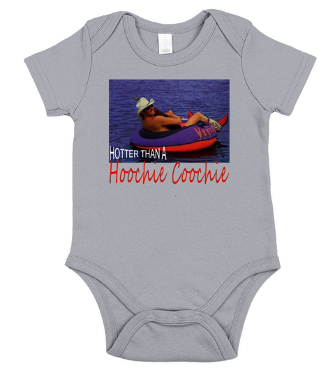 Alan Jackson Hotter than a hoochie coochie Short Sleeve Baby One-Piece
