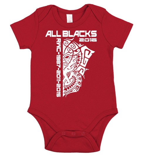 All Blacks Nz Rugby World Championship 2016 T-Shirt Short Sleeve Baby One-Piece