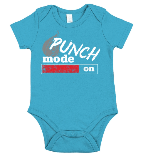 Boxing Vintage Punch Mode On Short Sleeve Baby One-Piece