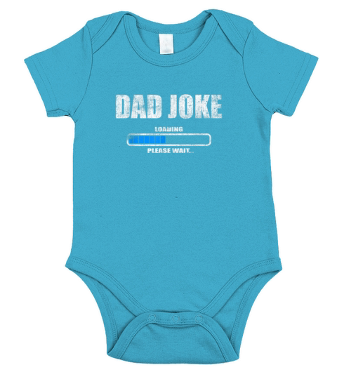 Dad Joke Loading for Fathers Day Short Sleeve Baby One-Piece