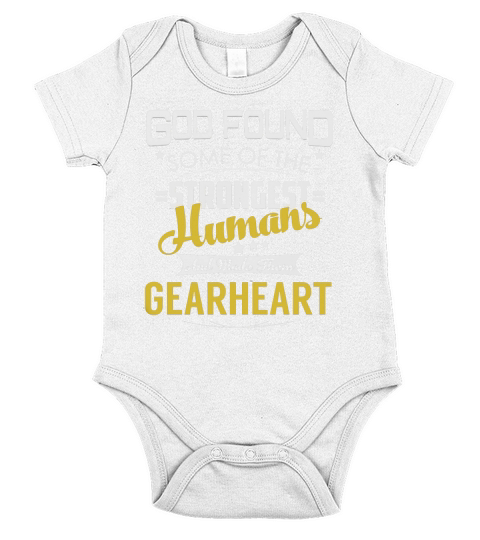 GEARHEART Strongest Humans Name Shirts Short Sleeve Baby One-Piece