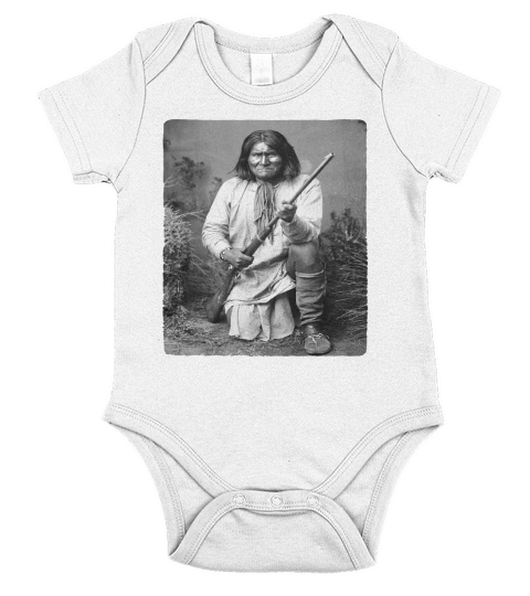 Geronimo Apache Native American Indian Warrior Hero Arizona Short Sleeve Baby One-Piece