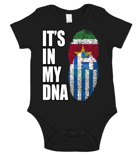 Surinamese And Greek Vintage Heritage DNA Flag Short Sleeve Baby One-Piece