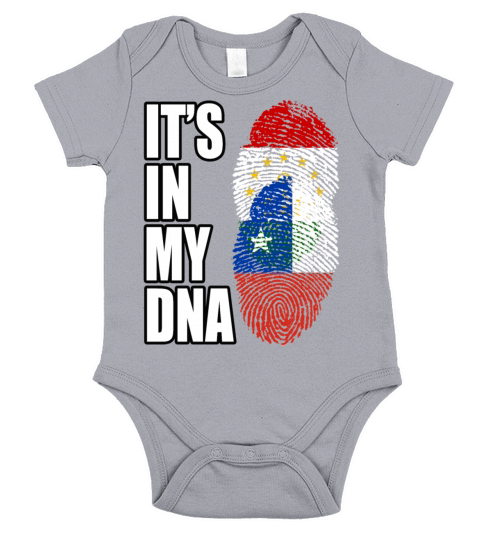 Tajikistani And Chilean Vintage Heritage DNA Flag Short Sleeve Baby One-Piece