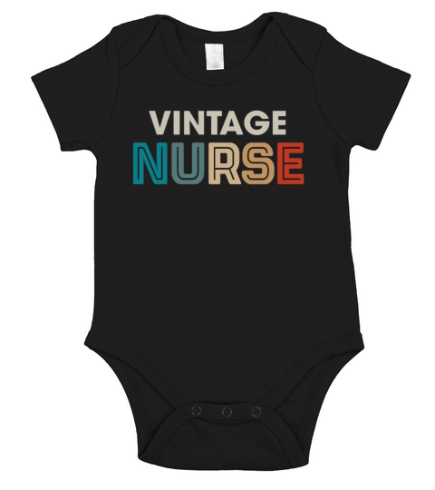 Vintage Nurse Funny Girls Women Love Old Style Short Sleeve Baby One-Piece