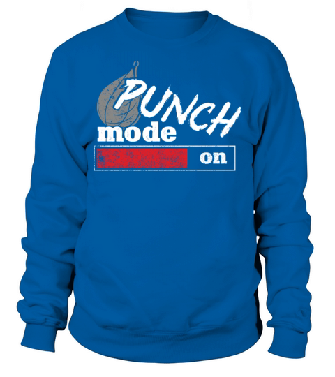 Boxing Vintage Punch Mode On Sweatshirt Unisex