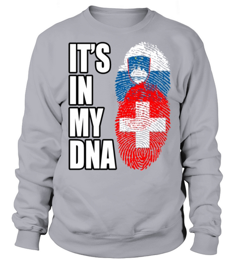 Slovenian And Switzerland Vintage Heritage DNA Fla Sweatshirt Unisex