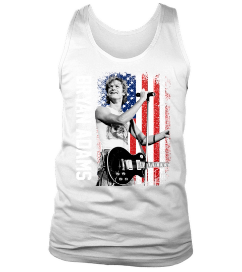Discover Cool Bryan Adams American Flag Tank Top Unisex