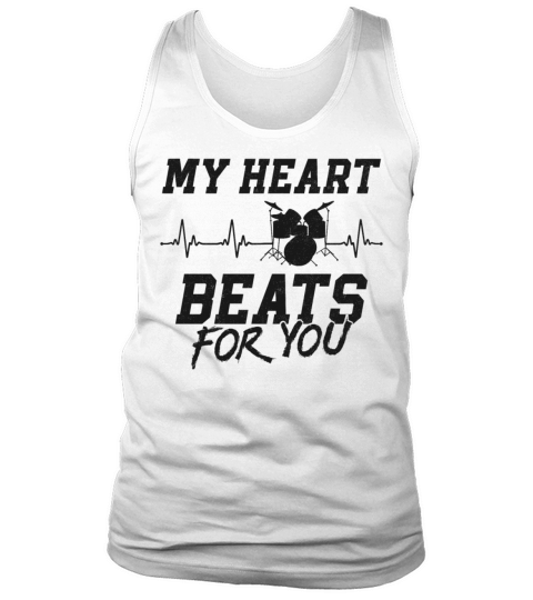Drummer Drum Set Vintage Heart My Tank Top Unisex
