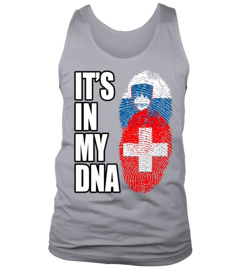 Slovenian And Switzerland Vintage Heritage DNA Fla Tank Top Unisex