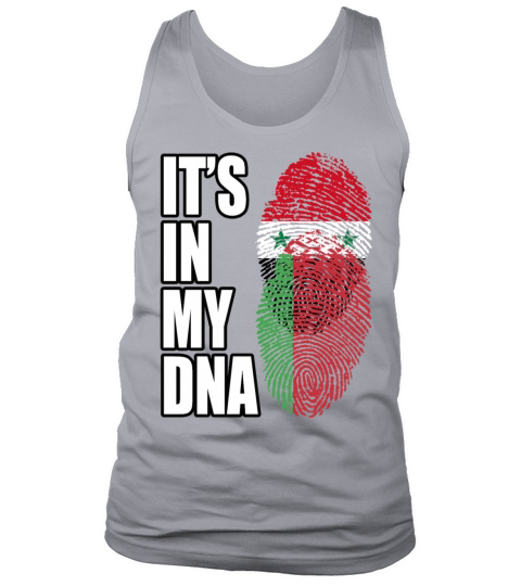 Syrian And Belarusian Vintage Heritage DNA Flag Tank Top Unisex