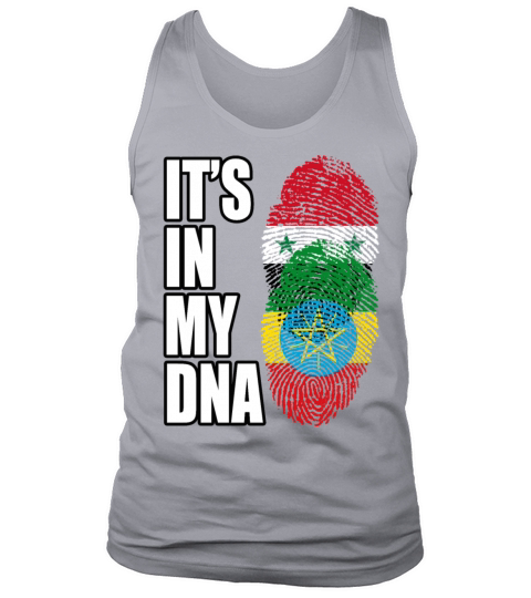 Syrian And Ethiopian Vintage Heritage DNA Flag Tank Top Unisex