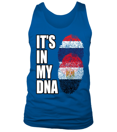 Thai And Egyptian Vintage Heritage DNA Flag Tank Top Unisex