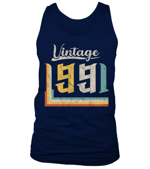 Vintage 1991 Birth Year 30th Birthday 90s Retro Tank Top Unisex