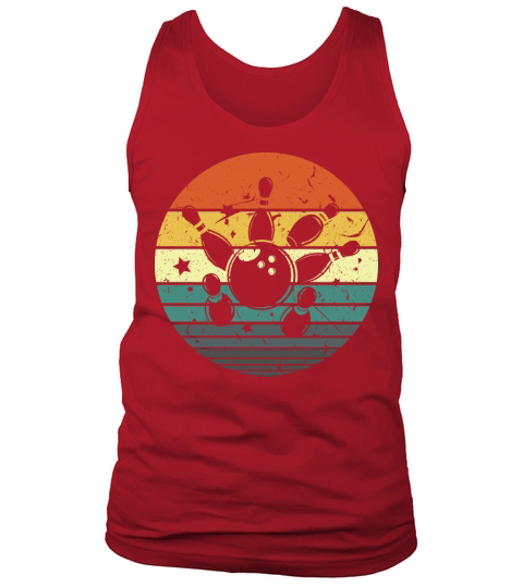 Vintage Bowling Strike Spare Tank Top Unisex
