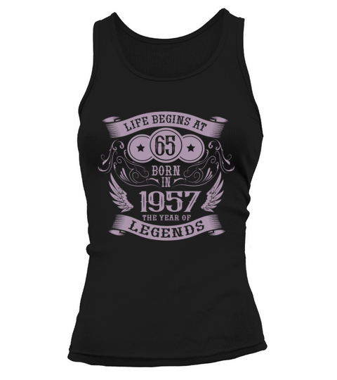 65th Birthday Gifts Vintage 1957 Vintage Tank top Woman
