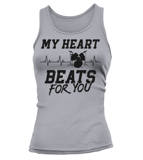 Drummer Drum Set Vintage Heart My Tank top Woman