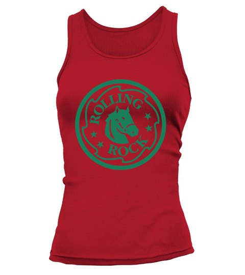 Rolling Rock Extra Pale Horsehead Ring Logo T-Shirt Tank top Woman