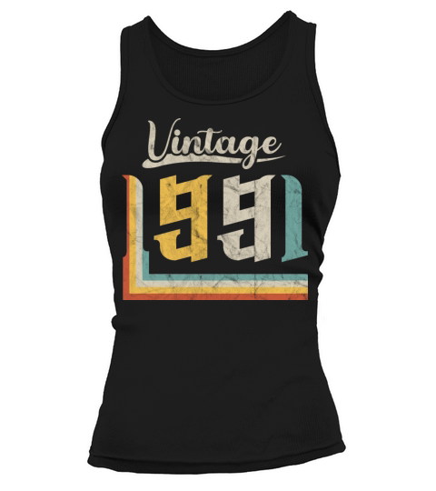 Vintage 1991 Birth Year 30th Birthday 90s Retro Tank top Woman