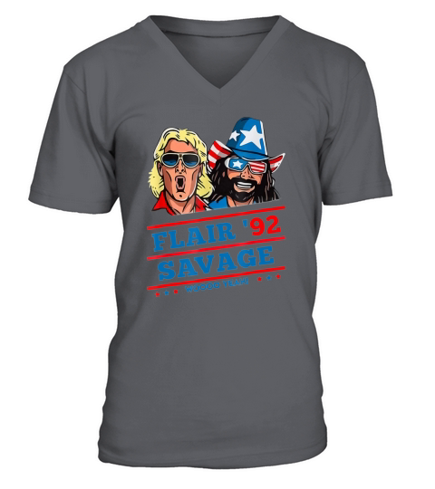 Funny Flair 92 Savage Woo Yeah V-Neck T-shirt
