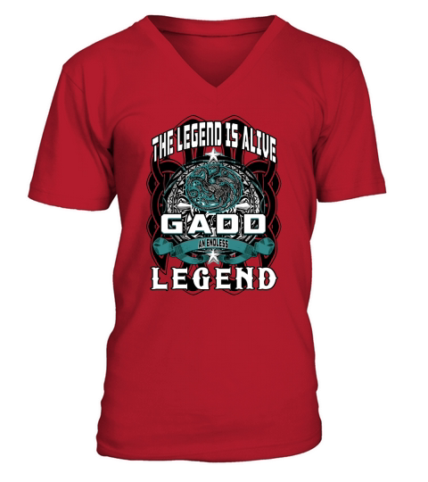 GADD ENDLESS LEGEND 3 HEAD DRAGON V-Neck T-shirt